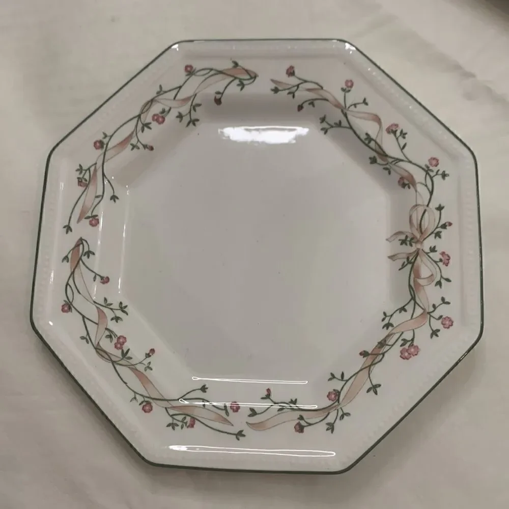 Johnson Bros 1981 Eternal Bean England Tableware 6 In Saucers Set 3 Appetizer